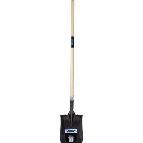Pelle carr&eacute;e robuste, Bois dur, Lame Acier au carbone, Manche en Droit, Longueur 48" Brunswick Fyr & Safety