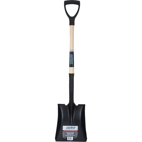 Square Point Shovel, Hardwood, Tempered Steel Blade, D-Grip Handle, 29" Long Brunswick Fyr & Safety