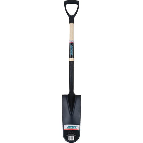 Pelle &agrave; drain, Acier durci, Lame 14" x 6", 30" lo, Manche Prise en D Brunswick Fyr & Safety