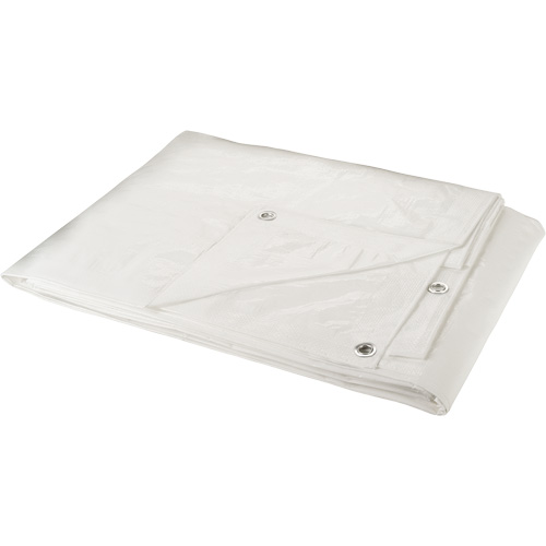 B&acirc;che, Robuste, Blanc, 8' x 6' x 6 mils Brunswick Fyr & Safety