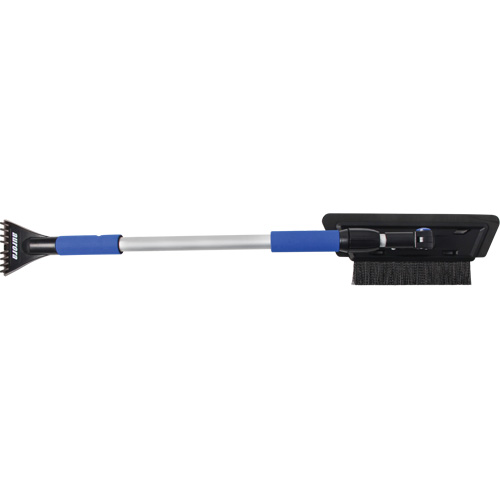 Brosse &agrave; neige, T&eacute;lescopique, lame Mousse de CAV/E, 48" Longueur, Noir/Bleu Brunswick Fyr & Safety