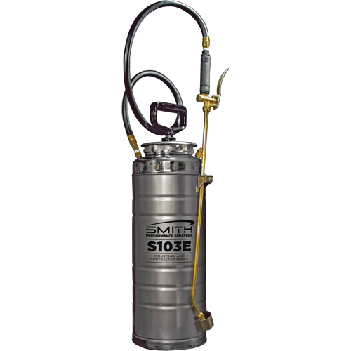 Vaporisateur de b&eacute;ton &agrave; compression s&eacute;rie industriel & entrepreneur, 3,5 gal. (16 L), Acier inoxydable, Lance de 24" Brunswick Fyr & Safety
