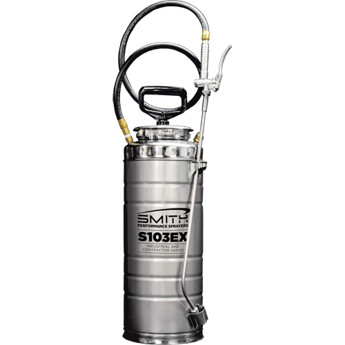 Vaporisateur de b&eacute;ton &agrave; compression s&eacute;rie industriel & entrepreneur, 3,5 gal. (16 L), Acier inoxydable, Lance de 24" Brunswick Fyr & Safety