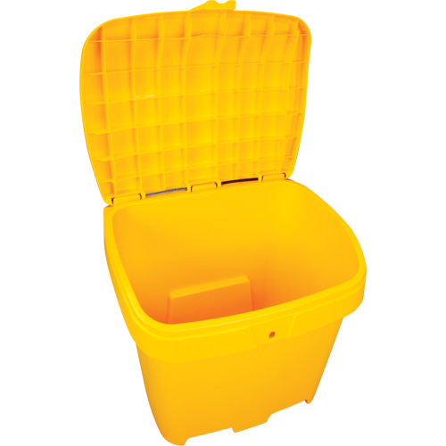 Bacs d'entreposage pour sel & sable, Avec Moraillon, 21" x 27" x 26", 4,24 pi³, Jaune Brunswick Fyr & Safety