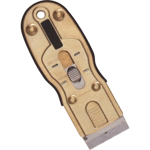 Ergonomic Razor Scrapers, Carbon Steel Blade, 1-1/2" Wide, Rubber Handle Brunswick Fyr & Safety