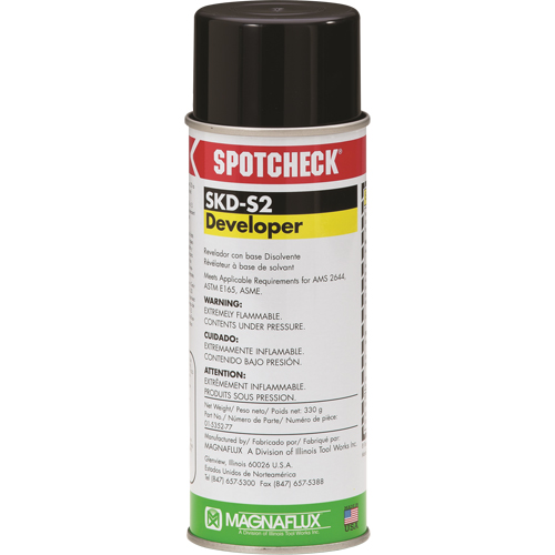 Spotcheck&reg; SKD-S2 Solvent Developer, Aerosol Can Brunswick Fyr & Safety
