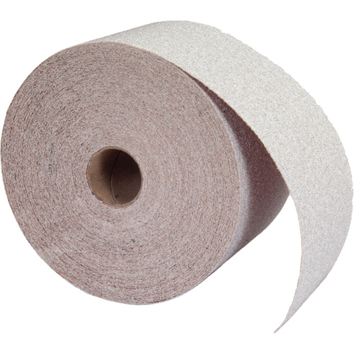 Rouleau de papier abrasif PSA sans chargement, Oxyde d'aluminium, 2-3/4" la x 75' lo, Grain 80 Brunswick Fyr & Safety