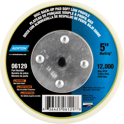 Back Up Pads For PSA & Hook And Loop Paper Discs Brunswick Fyr & Safety