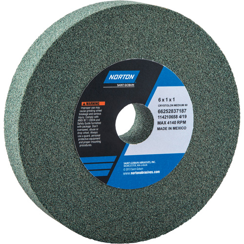 Bench Grinding Wheels - Gemini, 6" x 3/4", 1" Arbor Brunswick Fyr & Safety