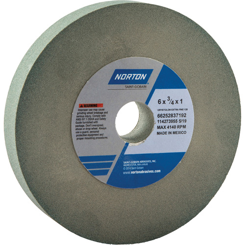 Bench Grinding Wheels - Gemini, 6" x 3/4", 1" Arbor Brunswick Fyr & Safety