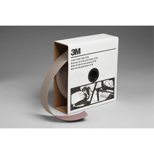 Utility Roll 211K, Aluminum Oxide, 2" W x 150' L, 100 Grit Brunswick Fyr & Safety