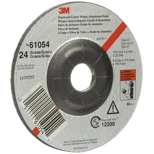 Meule &agrave; moyeu d&eacute;port&eacute;, 5" x 27, Oxyde d'aluminium Brunswick Fyr & Safety
