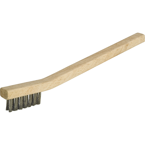 Petites brosses industrielles de nettoyage, Acier inoxydable, 3 x 7 rangs de fils, Longueur 7-3/4" Brunswick Fyr & Safety