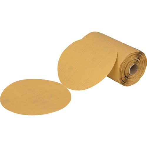 Stikit 216U Gold Paper Disc Roll, 6" Dia., P360 Grit, Aluminum Oxide Brunswick Fyr & Safety