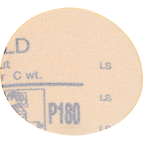 Gold Hookit Disc, 3" Dia., P180 Grit, Aluminum Oxide, C-Weight Brunswick Fyr & Safety