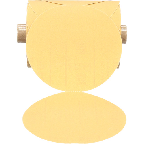 Disque abrasif dor&eacute; en rouleau de papier Stikit, 5" dia., Grain P180, Oxyde d'aluminium Brunswick Fyr & Safety