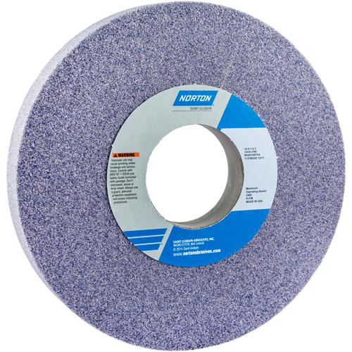 Meule cylindrique Norton 32A, 10" x 1", Arbre de 3", 1, Oxyde d'aluminium Brunswick Fyr & Safety