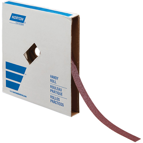 Rouleau de toile abrasive pour m&eacute;tal, Oxyde d'aluminium, 1" la x 150' lo, Grain 60 Brunswick Fyr & Safety