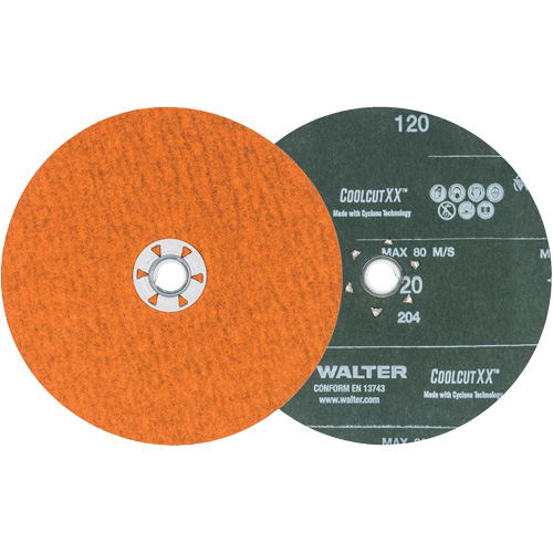 Coolcut XX Sanding Disc, 7" Dia., 120 Grit, Ceramic Brunswick Fyr & Safety
