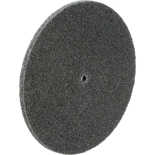 Meule unitaris&eacute;e EXL Scotch-Brite, 6" x 1/4", Arbre de 1/4", Grain de Fin, Carbure de silicium Brunswick Fyr & Safety