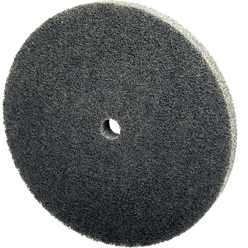Meule unitaris&eacute;e EXL Scotch-Brite, 3" x 1/4", Arbre de 1/4", Grain de Fin, Carbure de silicium Brunswick Fyr & Safety