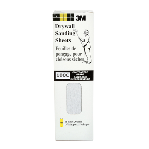Feuille de placopl&acirc;tre frais&eacute;e Tri-M-Rite Fre-Cut, 11-1/4" x 3-5/16", Grain 100, Carbure de silicium Brunswick Fyr & Safety