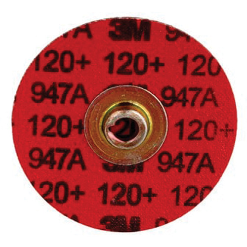 Disque &agrave; bordure durable Cubitron II Roloc, 3" dia., Grain 120+, C&eacute;ramique Brunswick Fyr & Safety