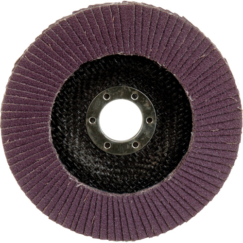 Disque &agrave; lamelles &agrave; changement rapide 769F, 5" x 7/8", Type 27, Grain 80+, C&eacute;ramique Brunswick Fyr & Safety
