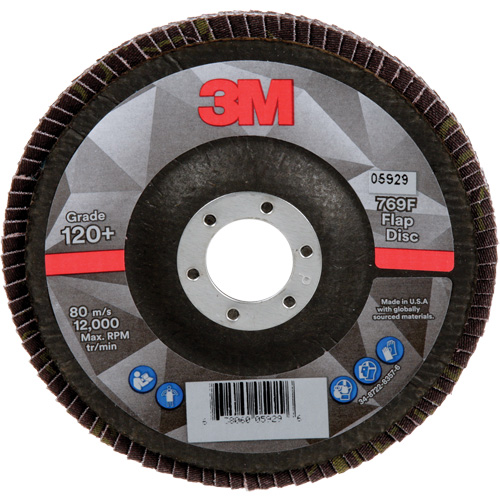 769F Quick Change Flap Disc, 5" x 7/8", Type 29, 120+ Grit, Ceramic Brunswick Fyr & Safety