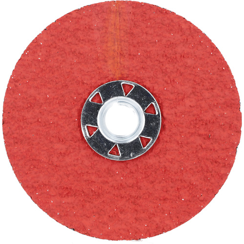 Disque de verrouillage en fibres avec fixation Speed-Change, 4-1/2" dia., Grain 24, C&eacute;ramique d'alumine Brunswick Fyr & Safety