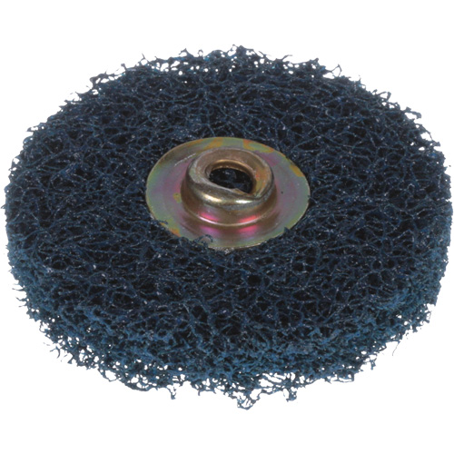 Disque HS &agrave; changement rapide pour polissage et m&eacute;lange, 2" dia., Grain Moyen, Oxyde d'aluminium Brunswick Fyr & Safety