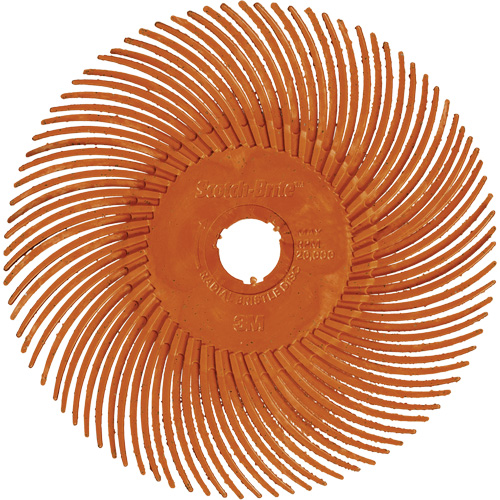 Scotch-Brite Type C Precision Radial Bristle Brush PN-RB, Ceramic, 80+ Grit, 2" Dia. Brunswick Fyr & Safety
