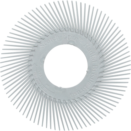 Scotch-Brite Type A Precision Radial Bristle Brush PN-RB without Adapter, Ceramic, 120+ Grit, 6" Dia. Brunswick Fyr & Safety