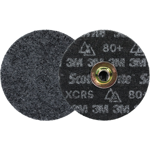 Scotch-Brite Precision Heavy-Duty Surface Conditioning Quick Change Disc, HD-DN, 5" Dia., 80+ Grit, Ceramic Brunswick Fyr & Safety