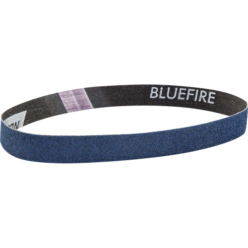 Courroie abrasive en tissu Bluefire, 3/4" la x 18" lo, Alumine de zirconium, Grain 120 Brunswick Fyr & Safety