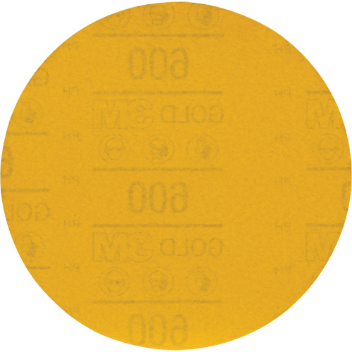 Hookit Gold Abrasive Disc 09260, 6" Dia., 600 Grit, Aluminum Oxide, C-Weight Brunswick Fyr & Safety