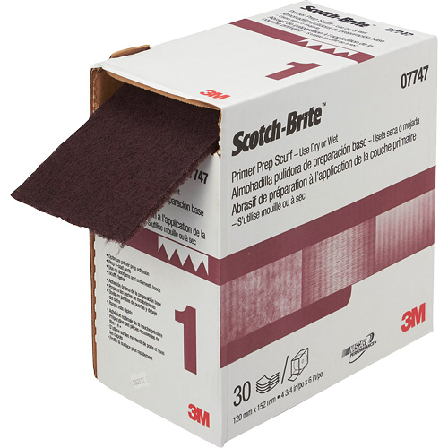 Pr&eacute;paration de la couche d'appr&ecirc;t VFN Scotch-Brite, 4-3/4" x 180", Oxyde d'aluminium Brunswick Fyr & Safety