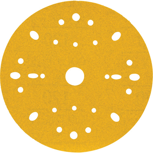 Disque abrasif dor&eacute; Hookit, dia 6", Grain 120, Oxyde d'aluminium, Poids C Brunswick Fyr & Safety
