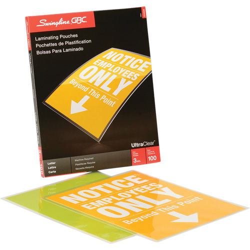 Pochette lamin&eacute;e de format lettre Brunswick Fyr & Safety