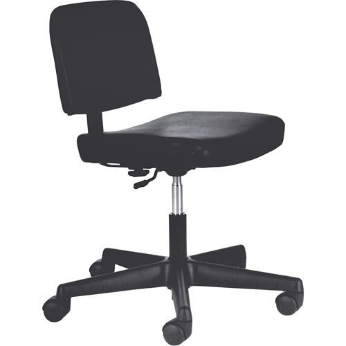 Chaises de dactylo, Vinyle, Noir, Capacit&eacute; 250 lb Brunswick Fyr & Safety