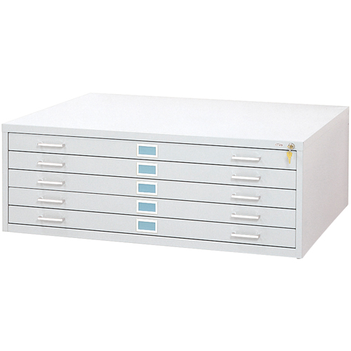 Steel Plan Files-5 Drawer, 5 Drawers, 46-3/8" W x 35-3/8" D x 16-1/2" H Brunswick Fyr & Safety