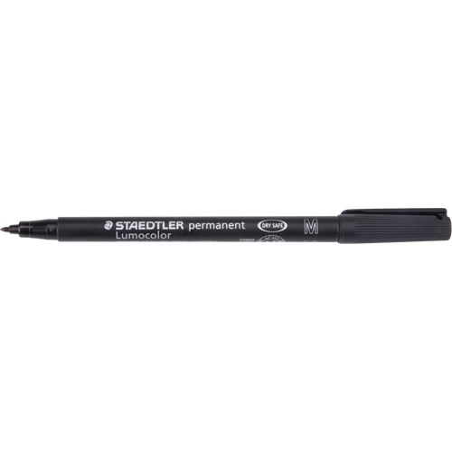 Marqueur permanent Lumocolor, Noir, Pointe Moyen Brunswick Fyr & Safety
