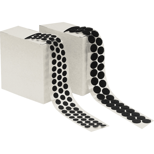 Attache en rondelle, Crochet, 1/2" dia., Adh&eacute;sif, Noir Brunswick Fyr & Safety