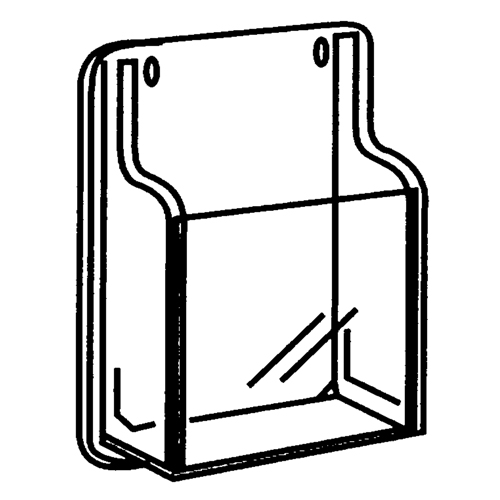 Pr&eacute;sentoirs, Mural, 9 fentes, Plastique, 30" la x 2" p x 36-7/8" h Brunswick Fyr & Safety