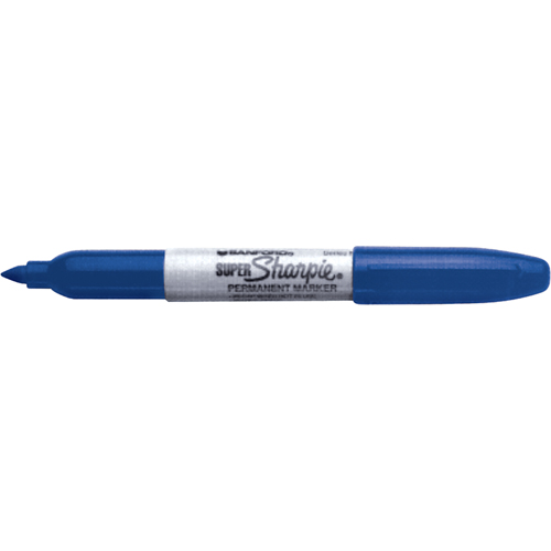 Permanent Markers - Super, Blue, Fine Tip Brunswick Fyr & Safety