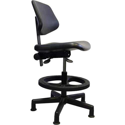 Si&egrave;ges ergonomiques, Polyur&eacute;thane, Noir, Capacit&eacute; 250 lb Brunswick Fyr & Safety
