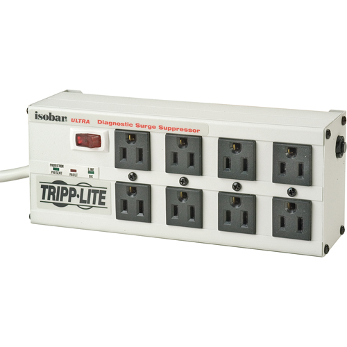 Isobar&reg; Premium Surge Suppressors, 8 Outlets, 3840 J, 1440 W, 12' Cord Brunswick Fyr & Safety