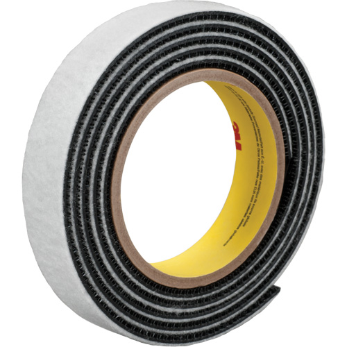 Dual Lock Reclosable Fastener, Self-Mating, 50 yds x 1", Sew-On, Black Brunswick Fyr & Safety