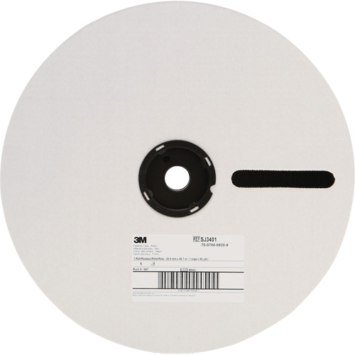 Fastener, Loop, 50 yds x 5/8", Adhesive, Black Brunswick Fyr & Safety
