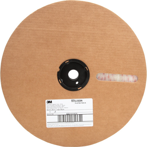 Attache, Boucle, 50 vg x 5/8", Adh&eacute;sif, Blanc Brunswick Fyr & Safety